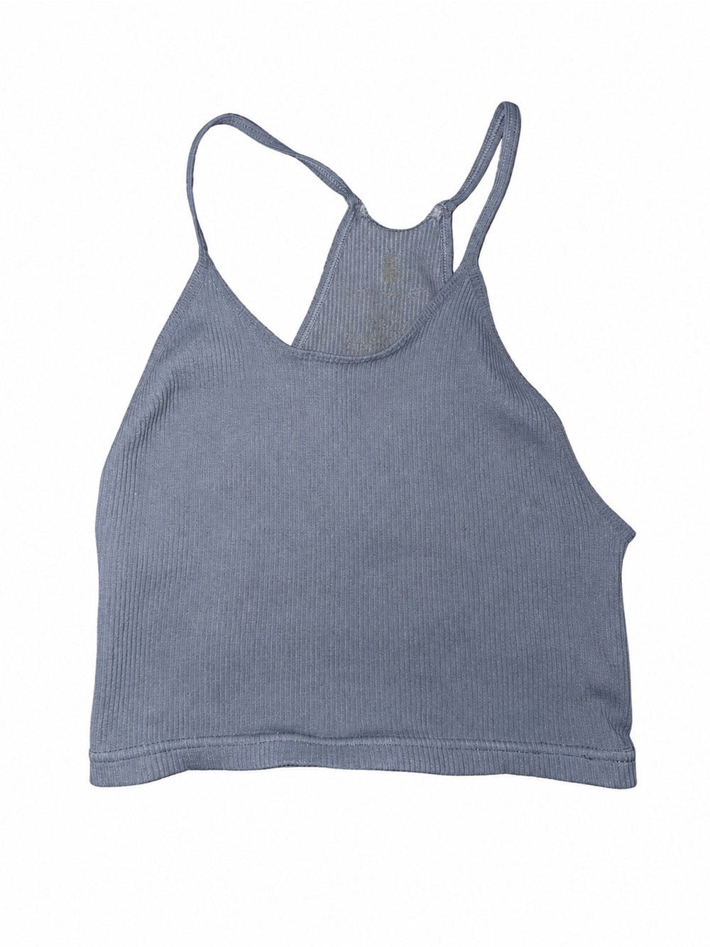 Free People Halter Blue-Grey Tank Top Size Small